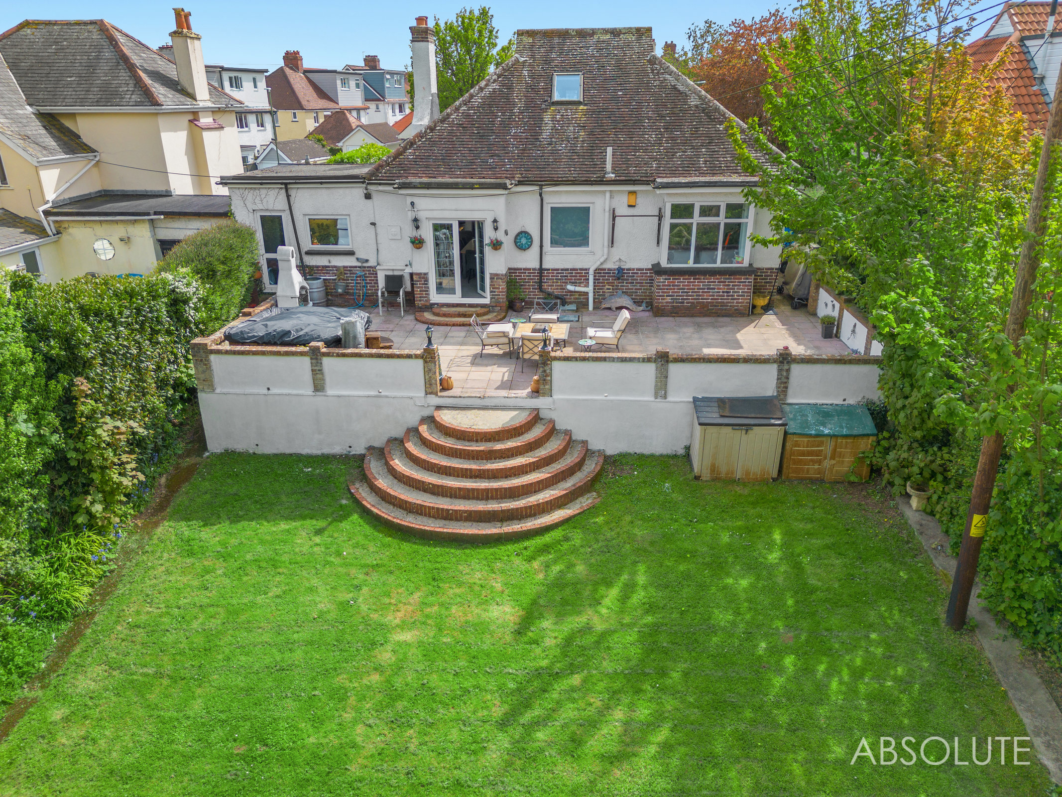 Rear aerial view