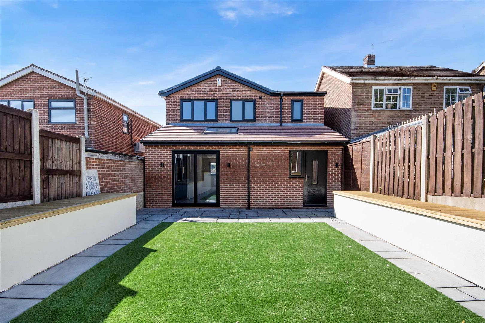 Rear of property