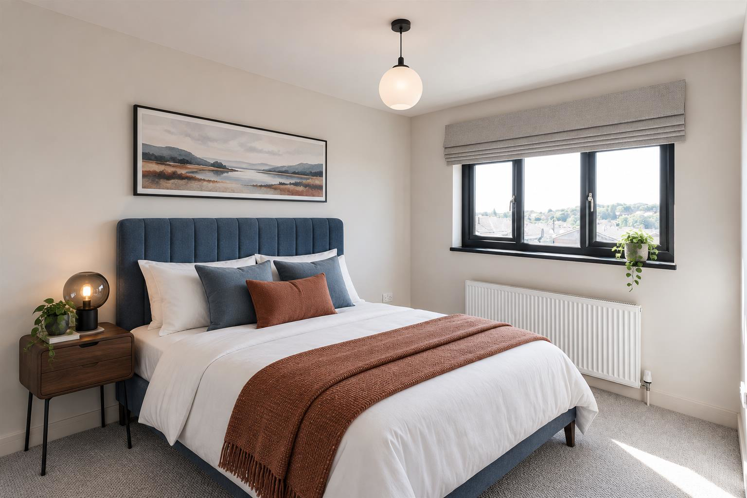 Bedroom - AI furnished