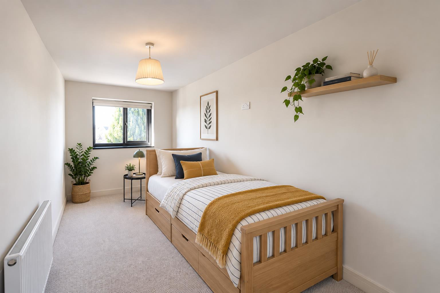 Bedroom - AI furnished