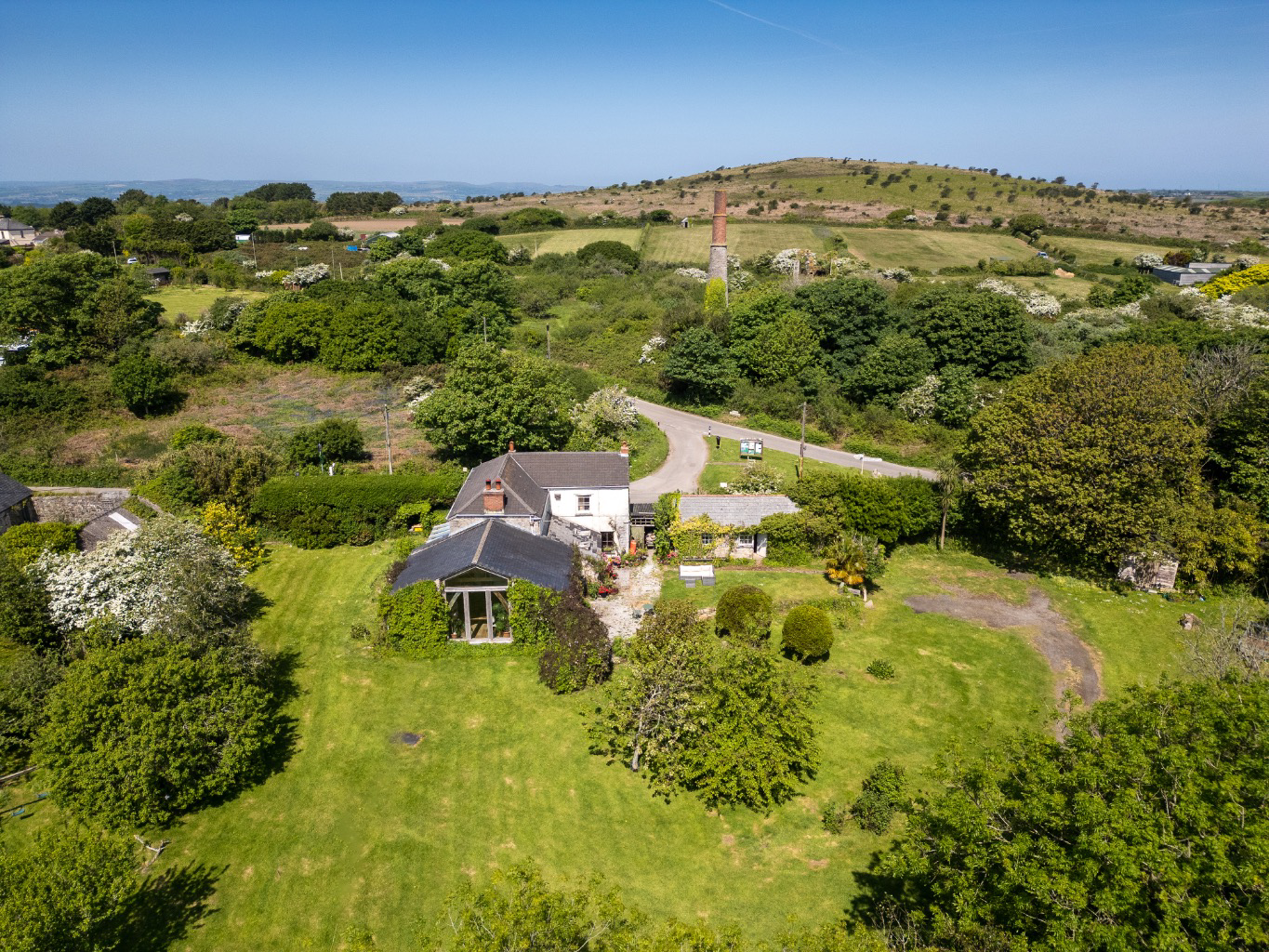 Near Godolphin Cross, Countryside home set within large grounds