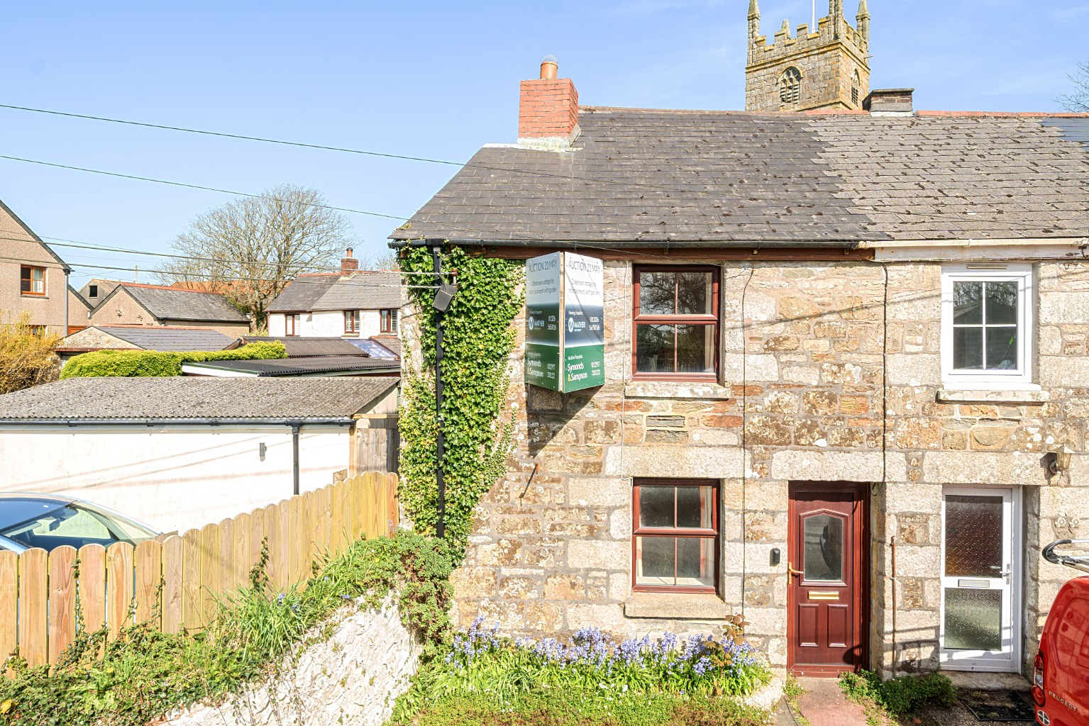 Sithney, A handsome doer-upper with two reception rooms and two bedrooms plus a garden.