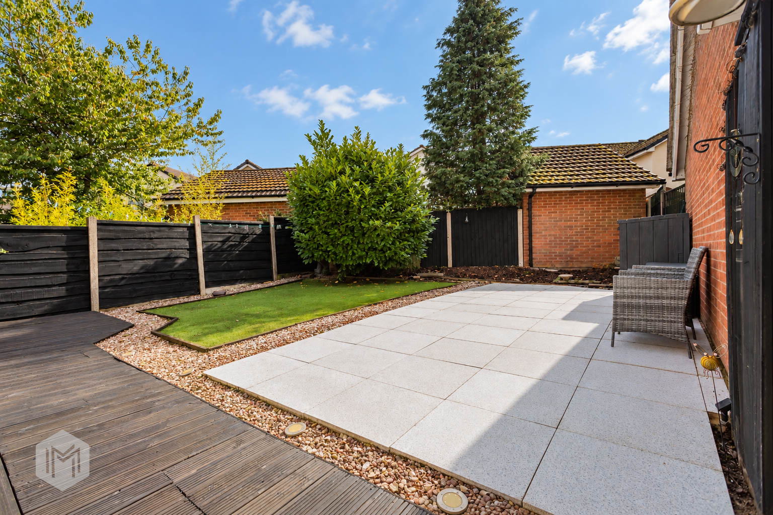Modern Suburban Patio and Garden