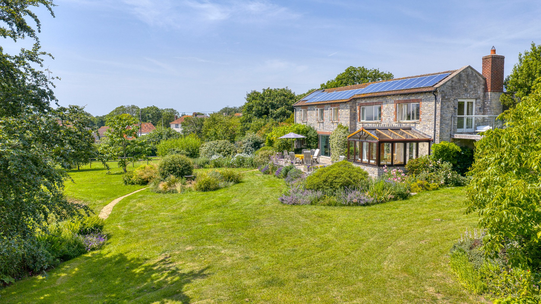 Superb views, Heath House, a mile from Wedmore