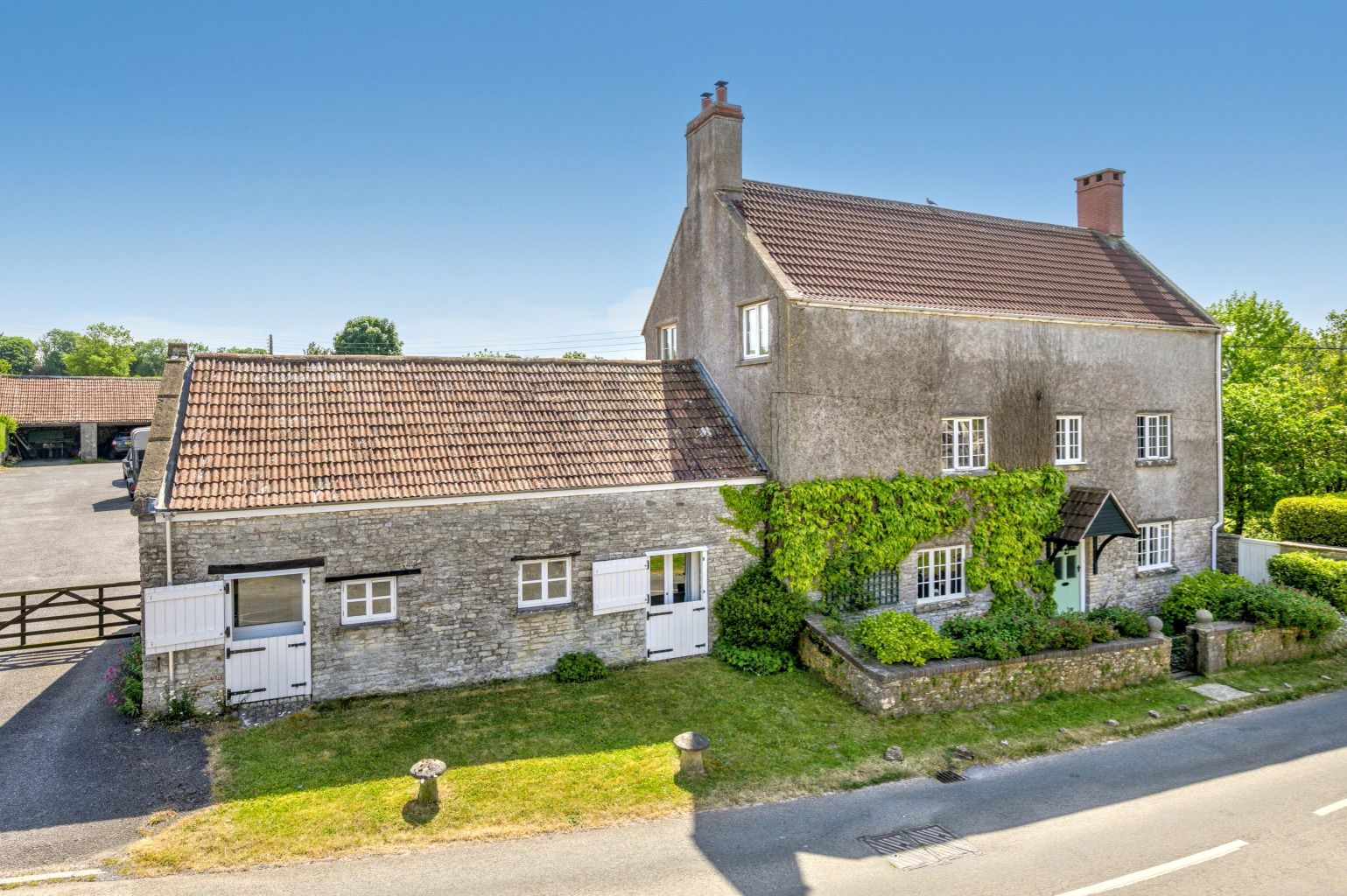A mile from Wells, up on the Mendips