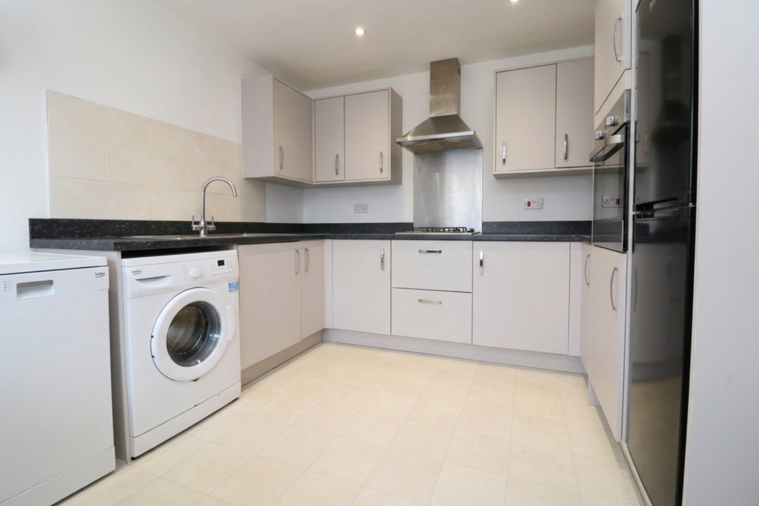 Kitchen with fitted units