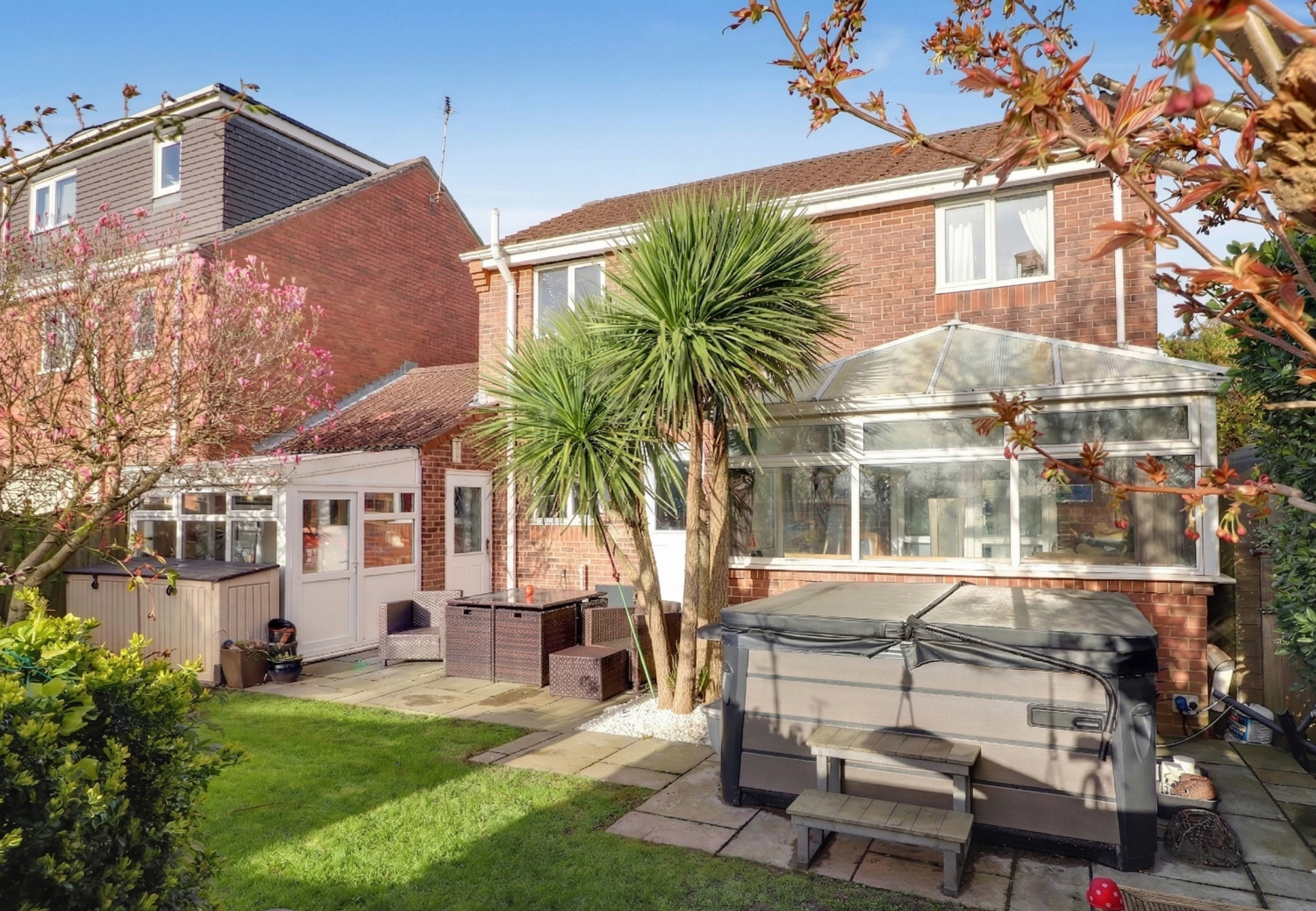 Rear of property