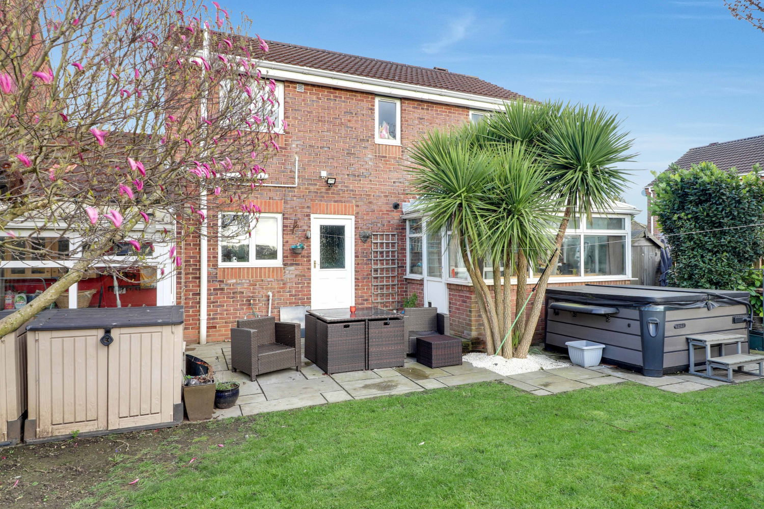 Rear of property