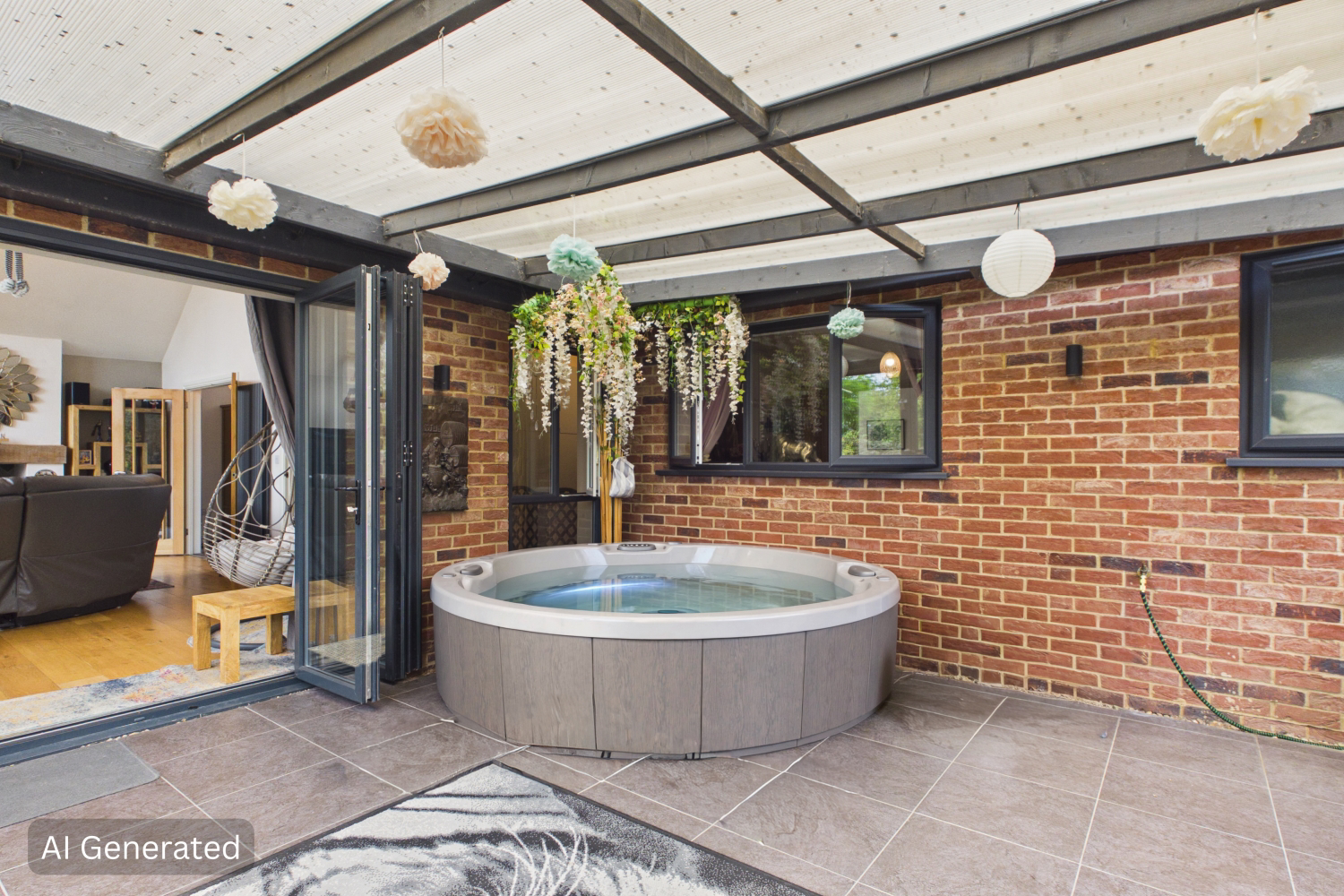 EweMove - Spalding - River Bank - Terrace - AI Hot Tub 