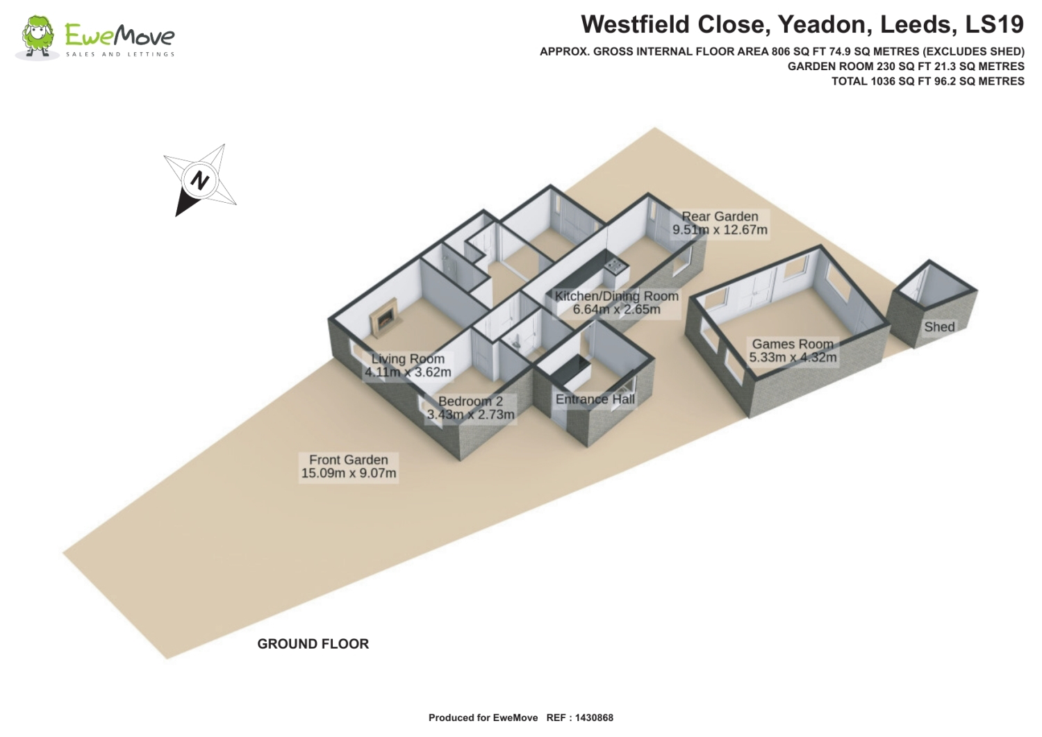 Westfield Close, Yeadon, Leeds, LS19 7NN, photo 20