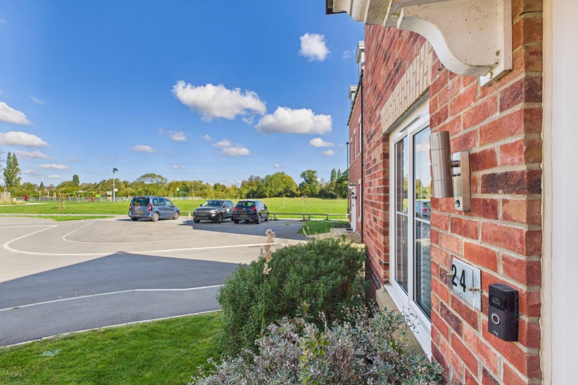 Step out of the front door and into this beautiful green space and nearby play park