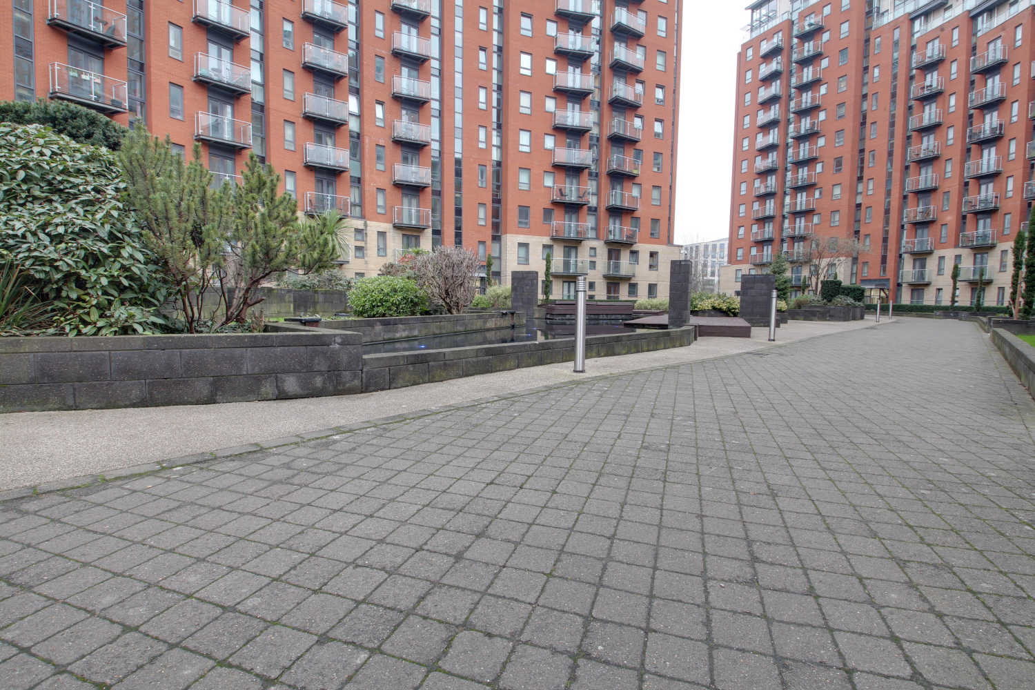 Part of the communal grounds
