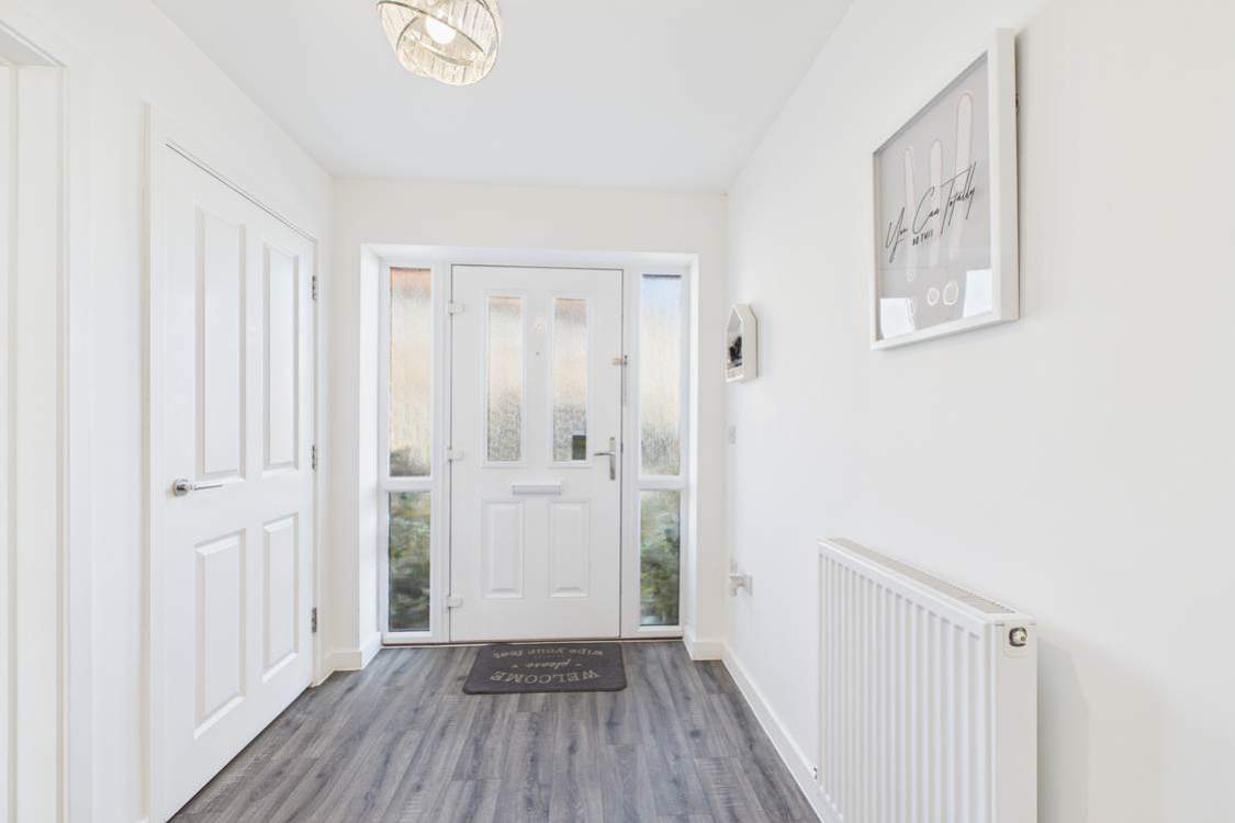 Setting the tone for the rest of the house the hallway is light spacious and move in ready
