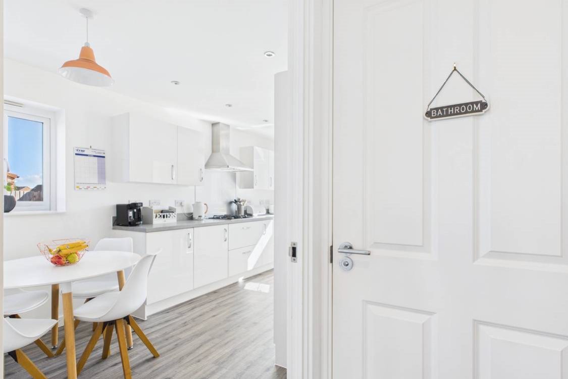 Plenty of room for a table and chairs in the kitchen for those quick breakfasts or chilled coffee time