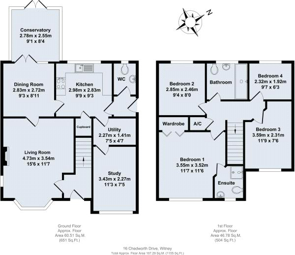 Chedworth Drive, Witney, Oxfordshire, OX28