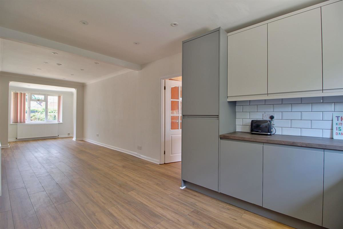 Showing Open Kitchen and door to large utility
